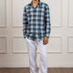 Green Blue Checkered Cotton Shirt