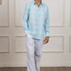 Blue White Checkered Cotton Shirt