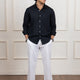 Black Solid Cotton Shirt