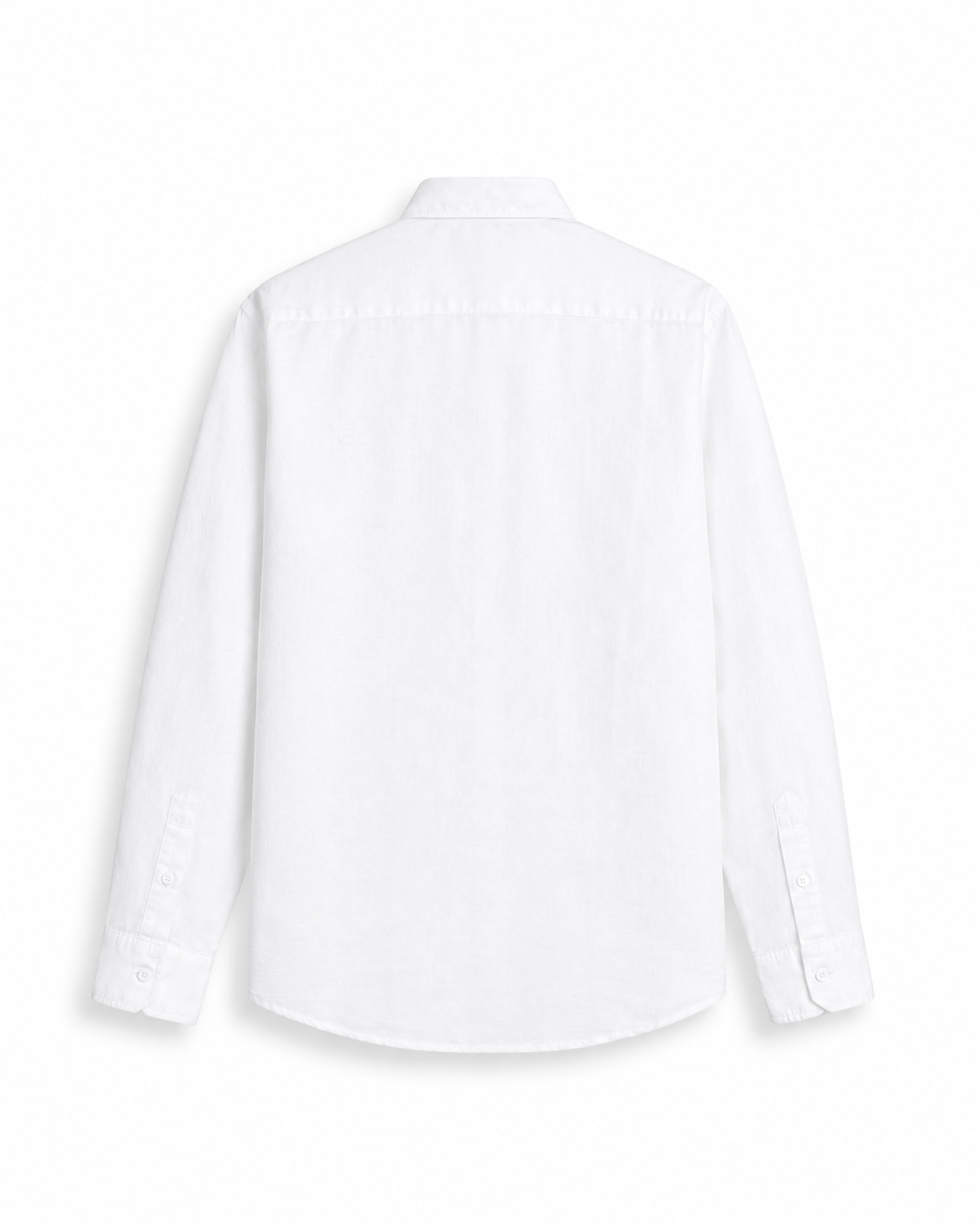 Pure White 100% Linen 60 Lea Shirt - Warft