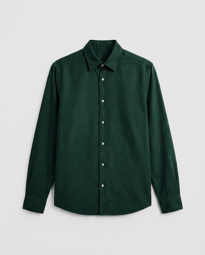 Pine Green Pure Cotton Shirt