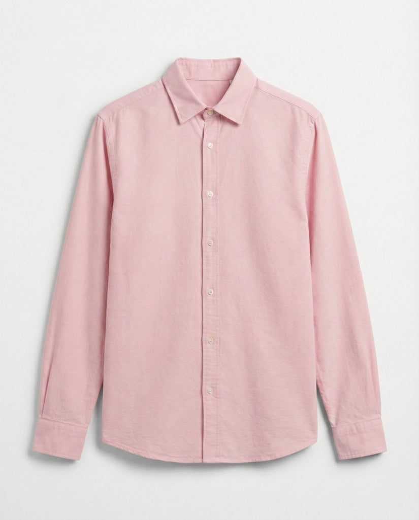 Baby Pink Pure Cotton Shirt