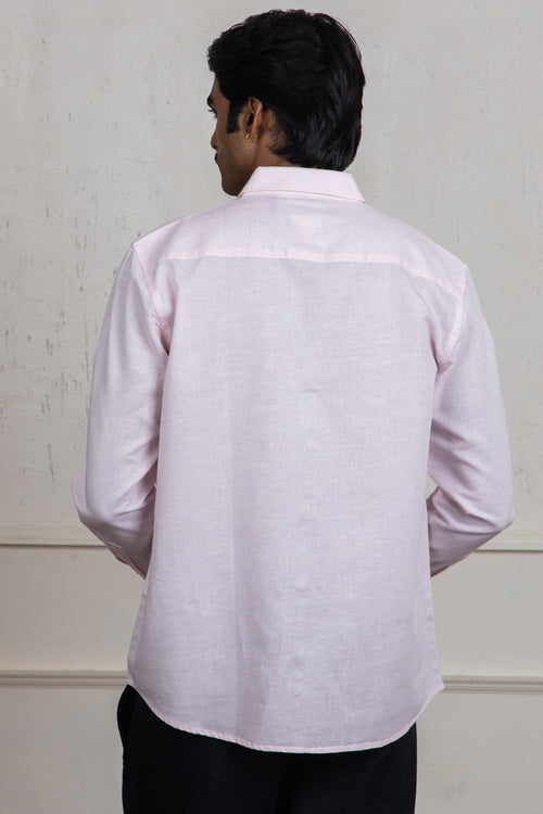 Pink & White Cotton Shirt