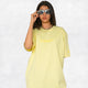 Citrus Yellow Basic - Solid Oversized Tee