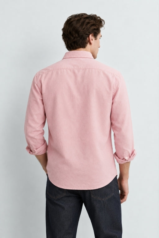 Baby Pink Pure Cotton Shirt