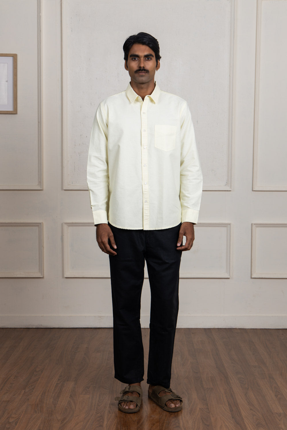Light Yellow Cotton Shirt