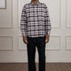 Brown and White Checkered Cotton Shirt