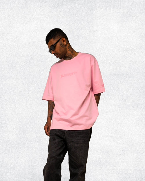 Salmon Pink Basic - Solid Oversized Tee