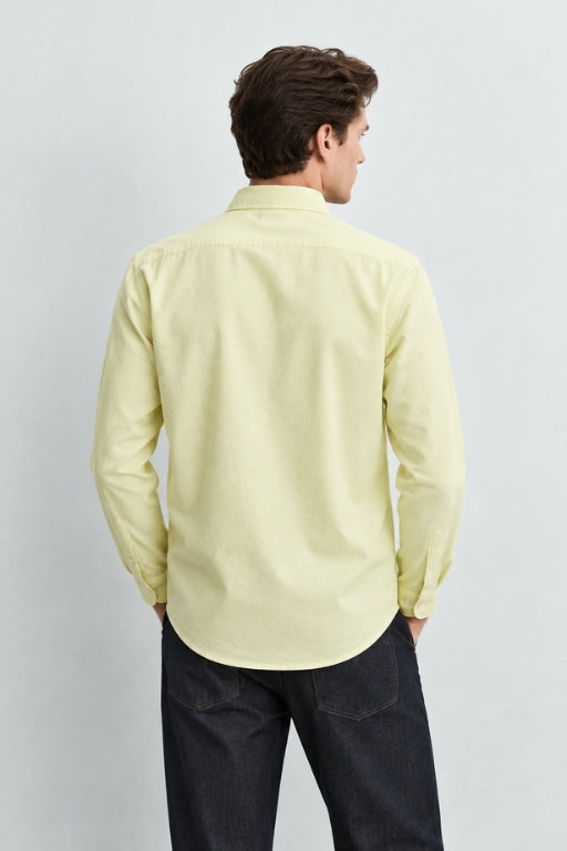 Light Yellow Pure Cotton Shirt