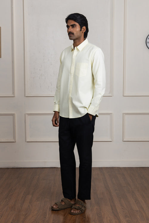Light Yellow Cotton Shirt