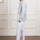 Grey & White Striped Cotton Shirt