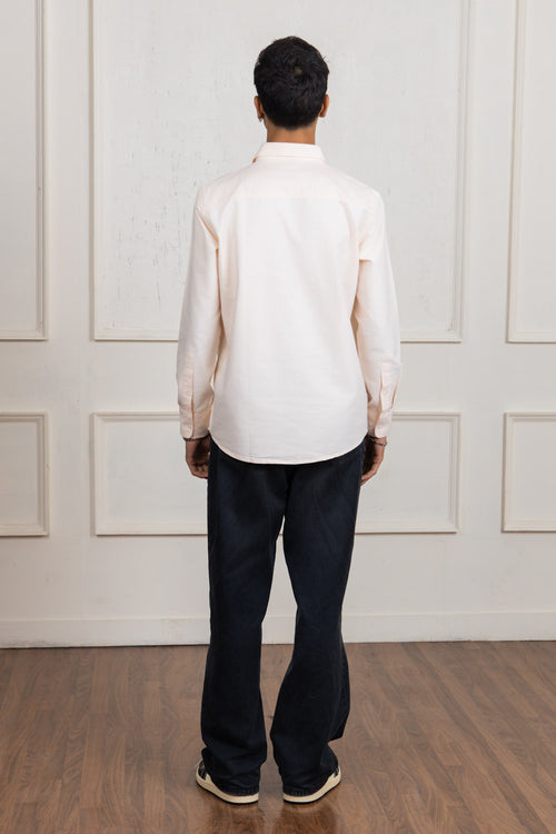Light Peach Cotton Shirt