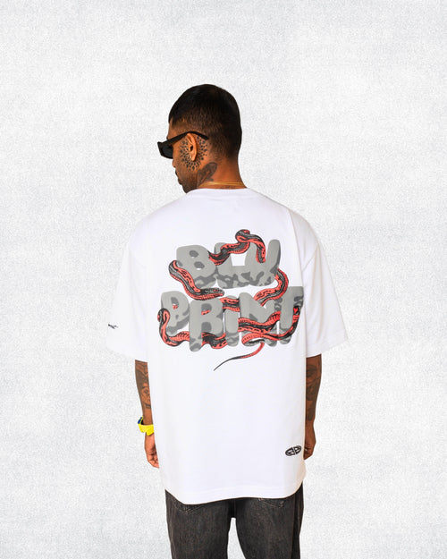 Hue Reptile - Pearl White Oversized Tee