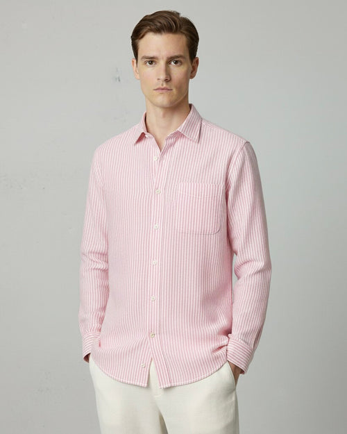 Pink Striped Cotton Shirt