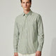 Green Striped Cotton Shirt