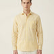 Yellow & White Striped Cotton Shirt