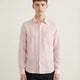 Pink & White Linen Blend Shirt