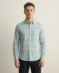 Blue White Checkered Cotton Shirt