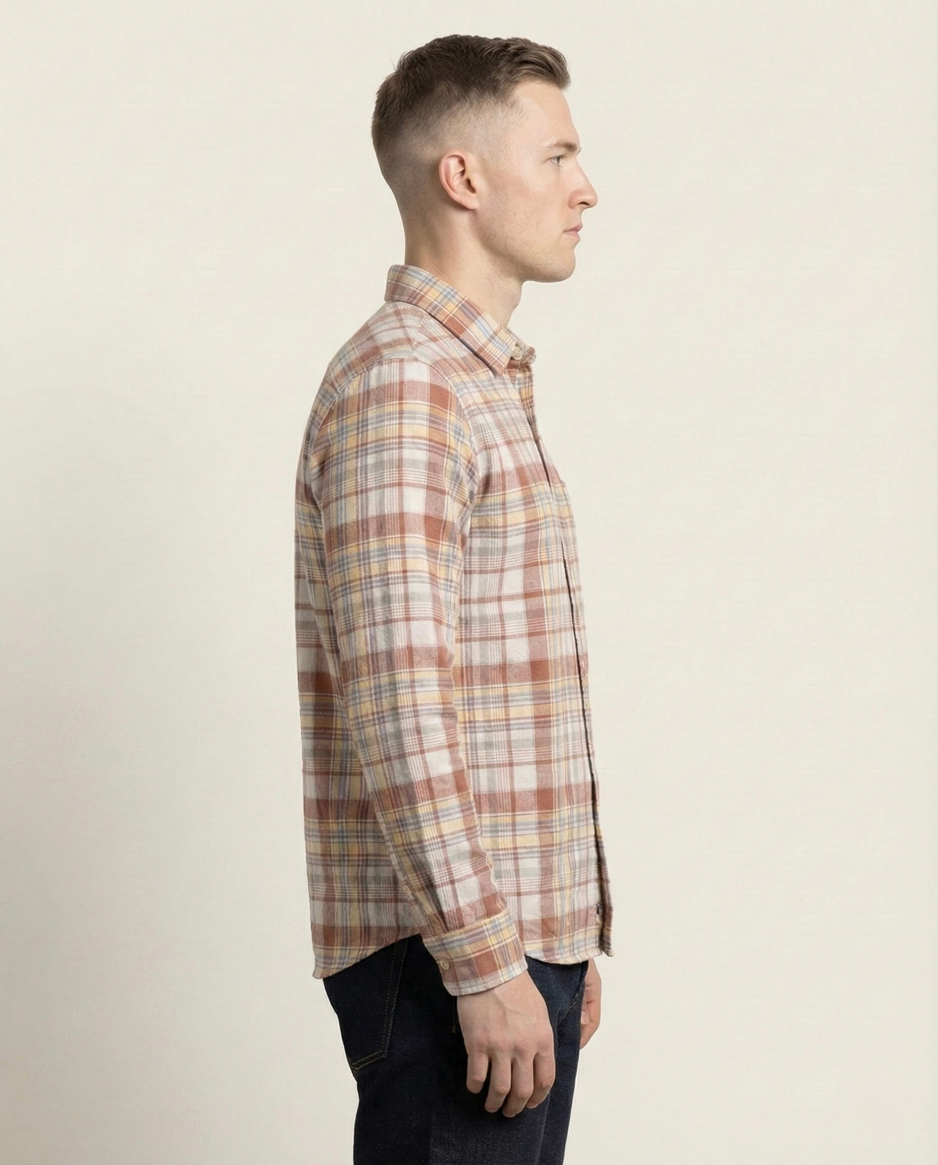 Red White Checkered Cotton Shirt