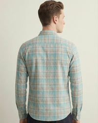 Blue White Checkered Cotton Shirt
