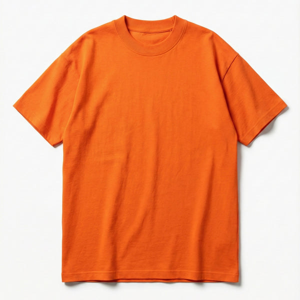 Zingy Orange Heavy-Weight Oversized T-Shirt
