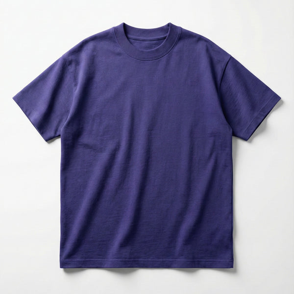 Flat Indigo Heavy-Weight Oversized T-Shirt