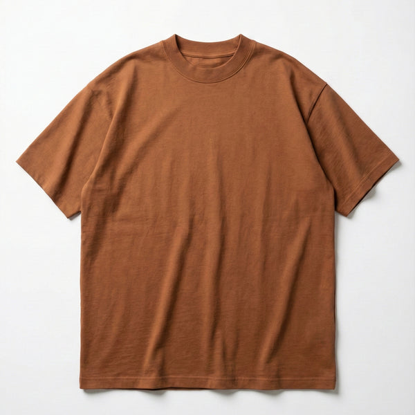 Rust Brown Heavy-Weight Oversized T-Shirt