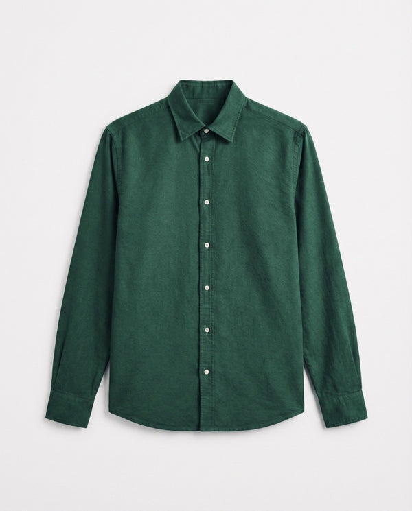 Pine Green Cotton Shirt