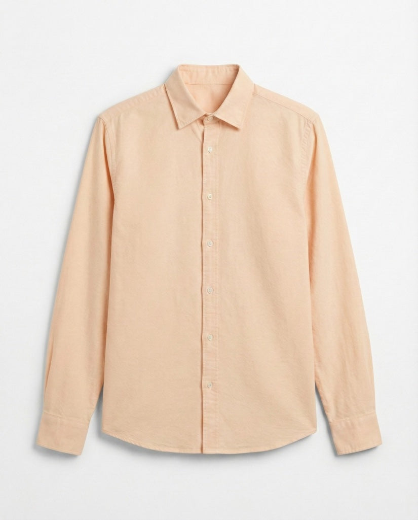 Light Peach Pure Cotton Shirt
