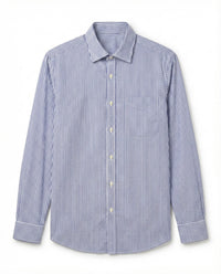 Blue Striped Pure Cotton Shirt
