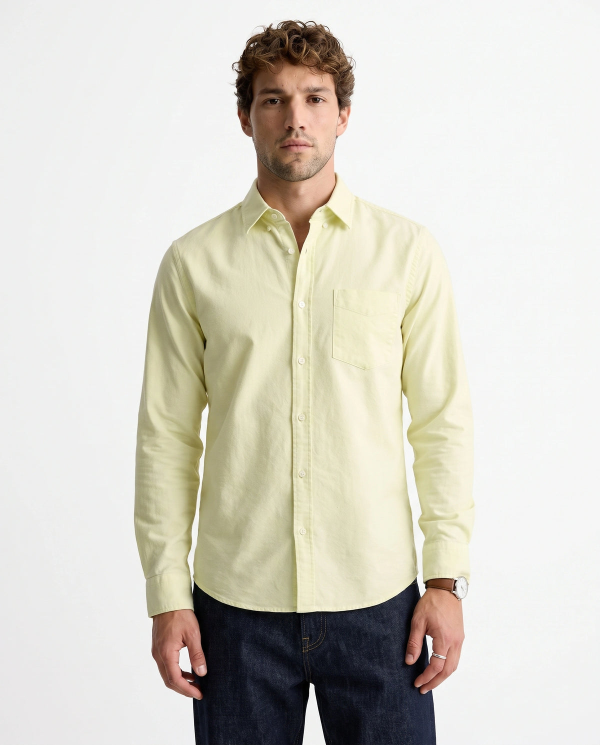Light Yellow Pure Cotton Shirt